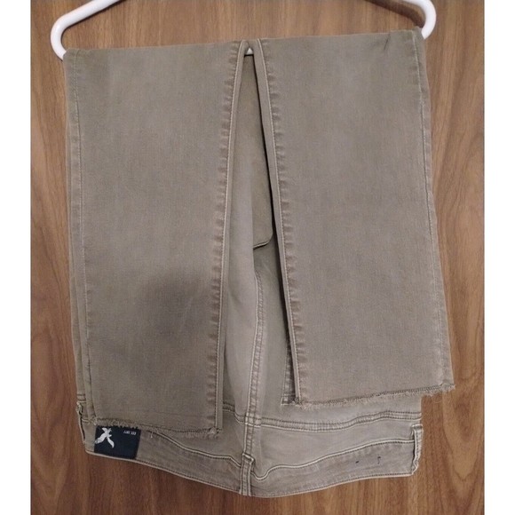 AMERICAN EAGLE Straight Leg Super Stretch Green Denim Jeans Women's 14R - Picture 4 of 6